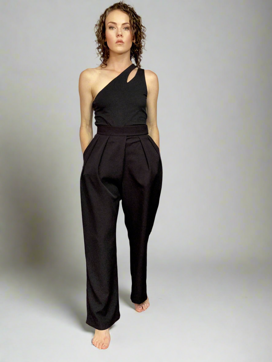 Luxurious High-Waisted Flow Pants