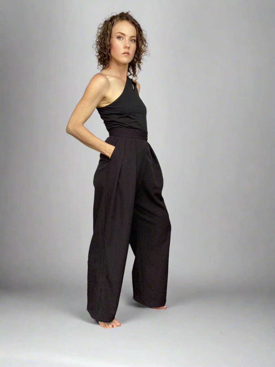 Luxurious High-Waisted Flow Pants