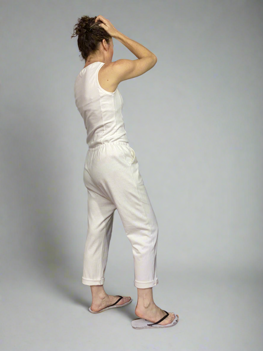 Effortless Hemp-Cotton Drawstring Pants