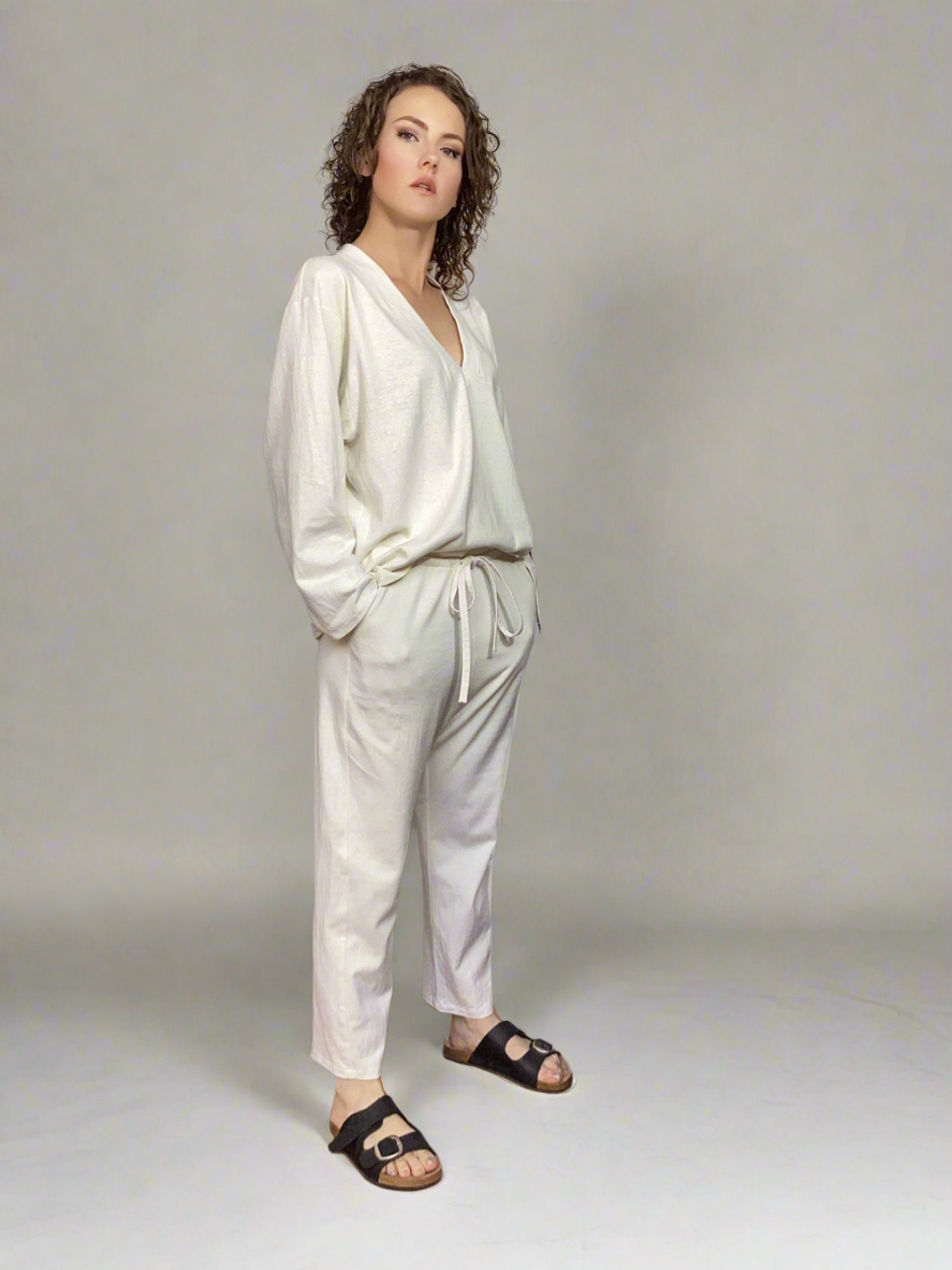 Luxe Loose-Fit Low V-Panel LSLV T-Shirt