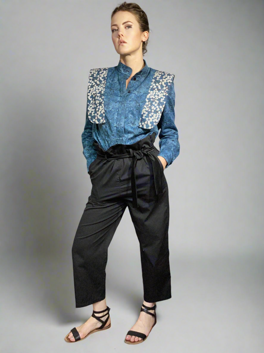 Printed Cotton Poplin Long-Sleeve Shirt