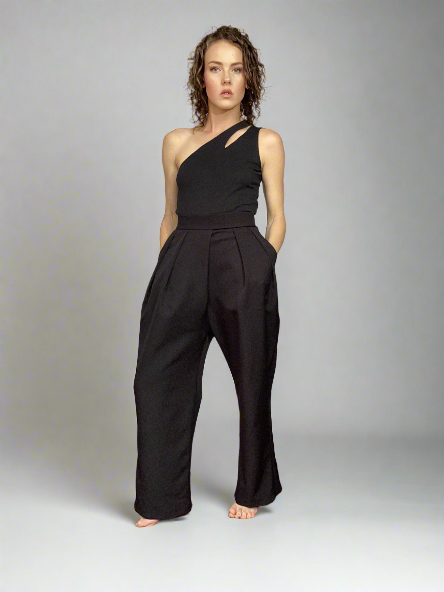 Luxurious High-Waisted Flow Pants