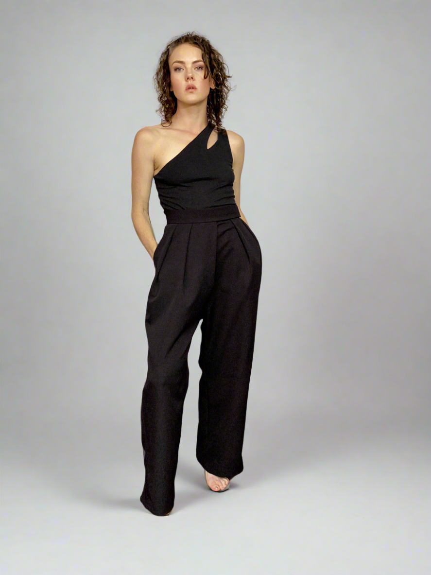 Luxurious High-Waisted Flow Pants