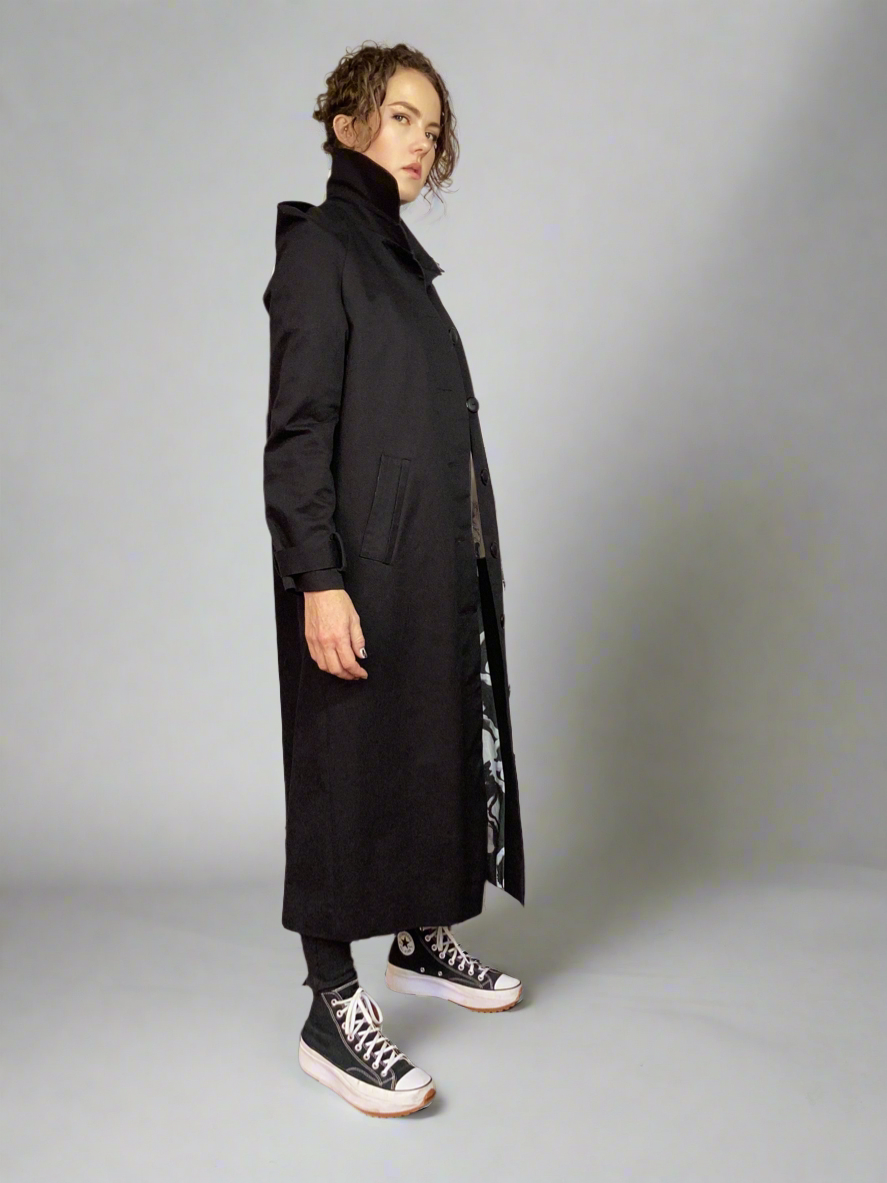 Tailored Oversized Hemp Canvas Coat