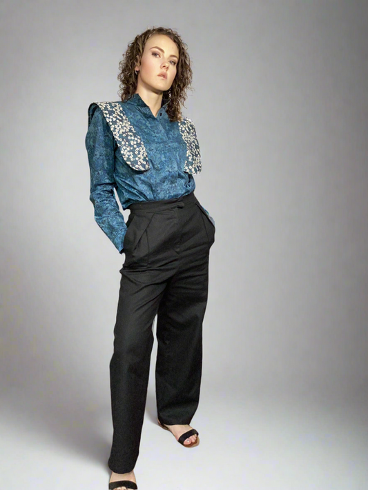 Printed Cotton Poplin Long-Sleeve Shirt